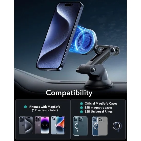 Esr Halolock Dashboard Phone Mount - Black